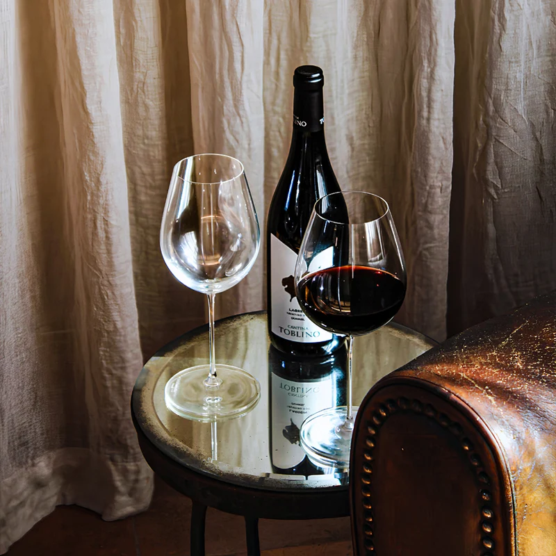65 cl - Galea Calice Vino Rosso In Vetro Cristallino Krysta - Set 6 Pz