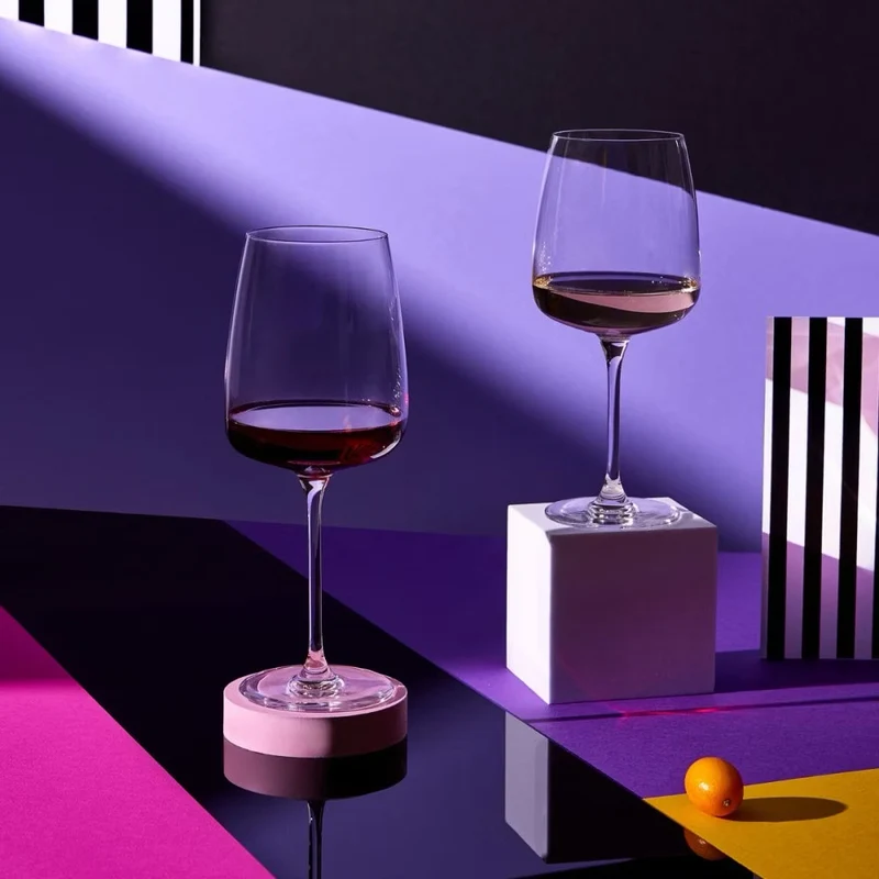 75 cl - Modern Calice Vino Rosso In Vetro Sonoro Set 4 Pz