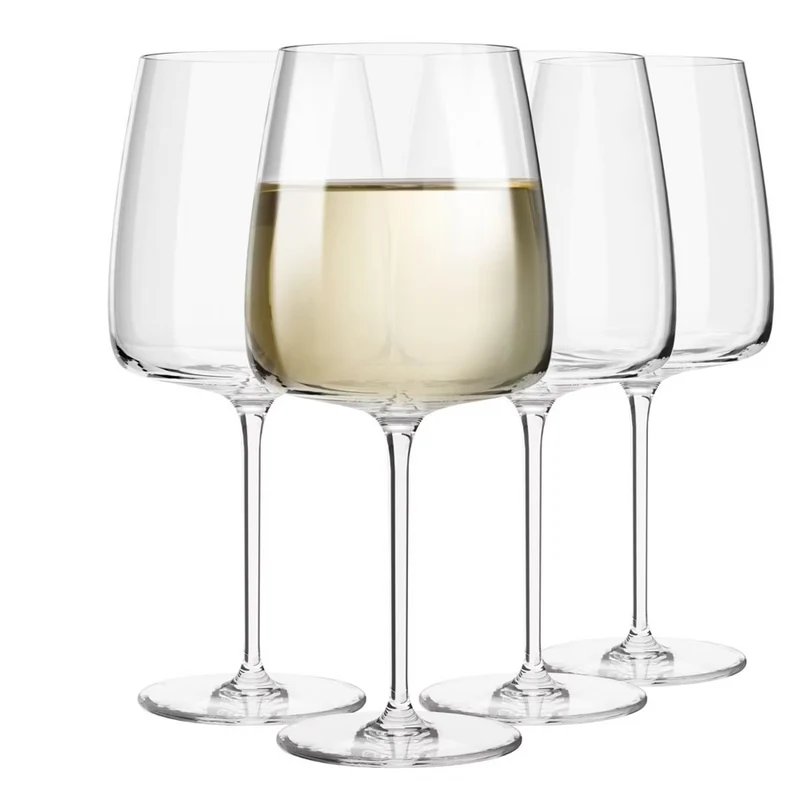 65 cl - Modern Calice Vino Bianco In Vetro Sonoro Set 4 Pz