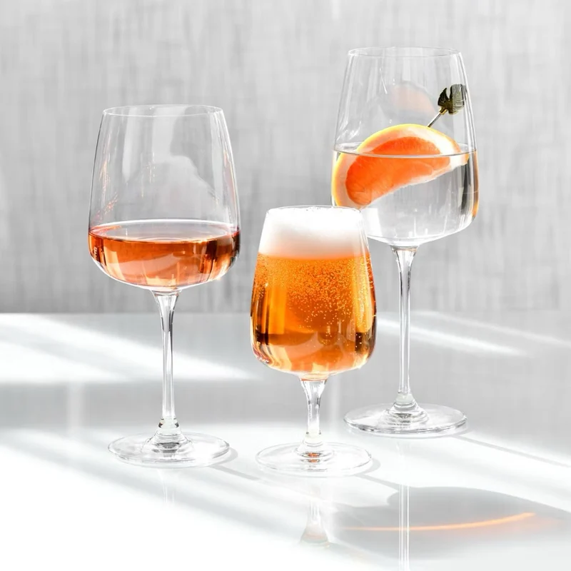 65 cl - Modern Calice Vino Bianco In Vetro Sonoro Set 4 Pz