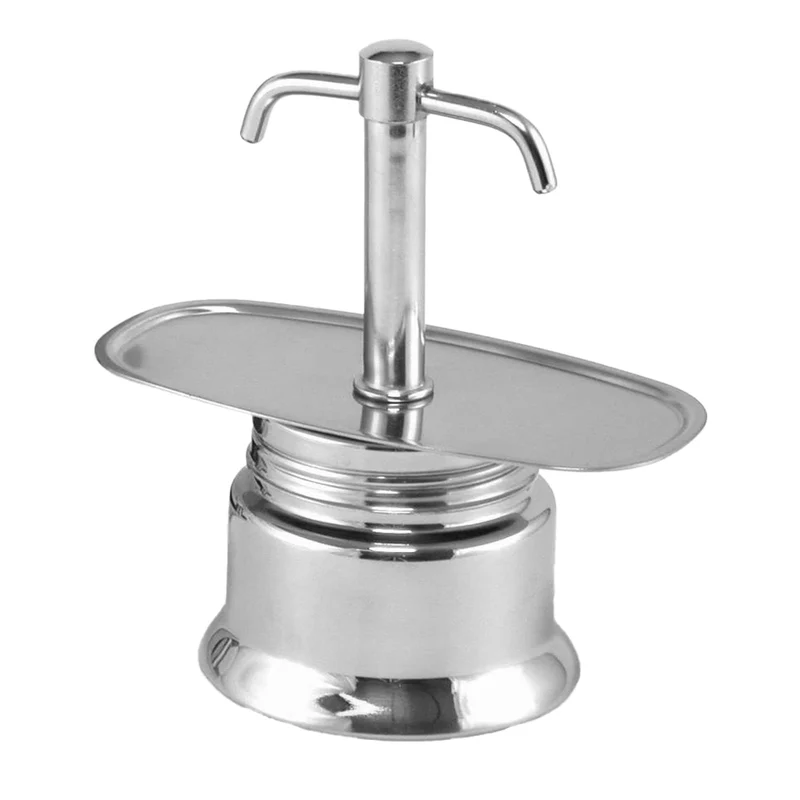2 Tz - Caffettiera Moka Express 2 Becchi In Acciaio Inox