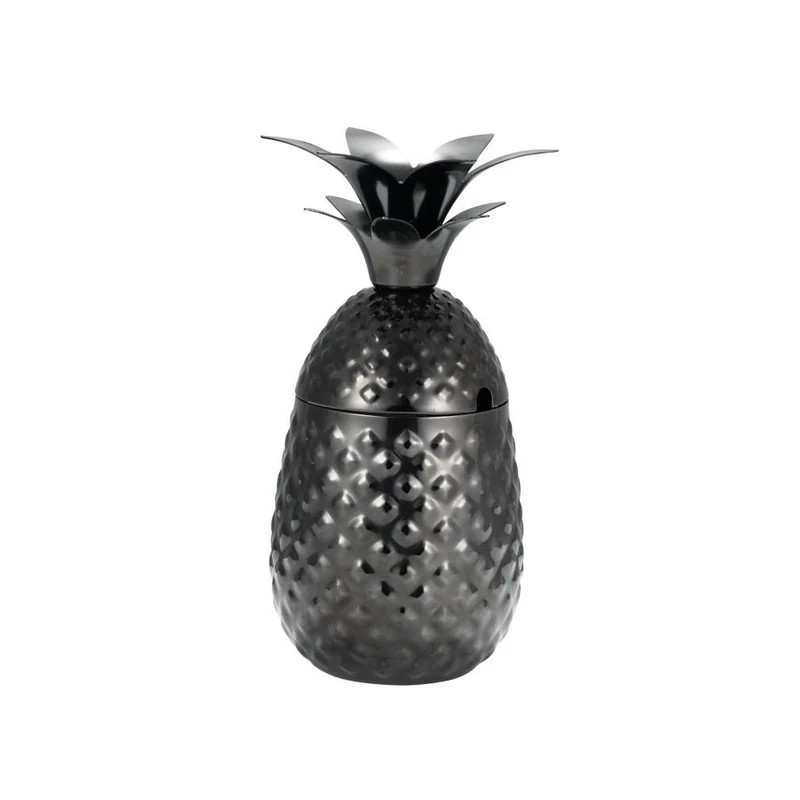 55 cl - Ananas Bicchiere Cocktail In Acciaio Inox 18/10