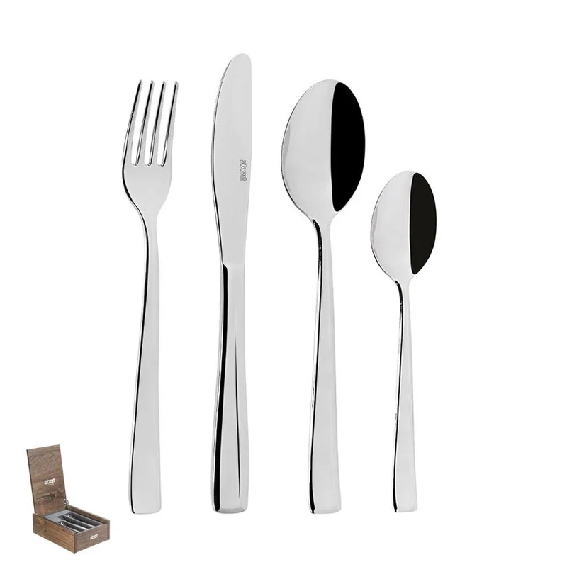 Firenze Servizio Posate In acciaio Inox 18/10 Set 24 Pz