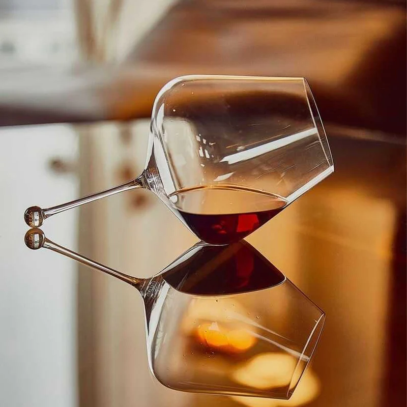 96 cl - Denk'Art Calice Vino Rosso Omega Gravitas In Vetro Cristallino Set 2 Pz
