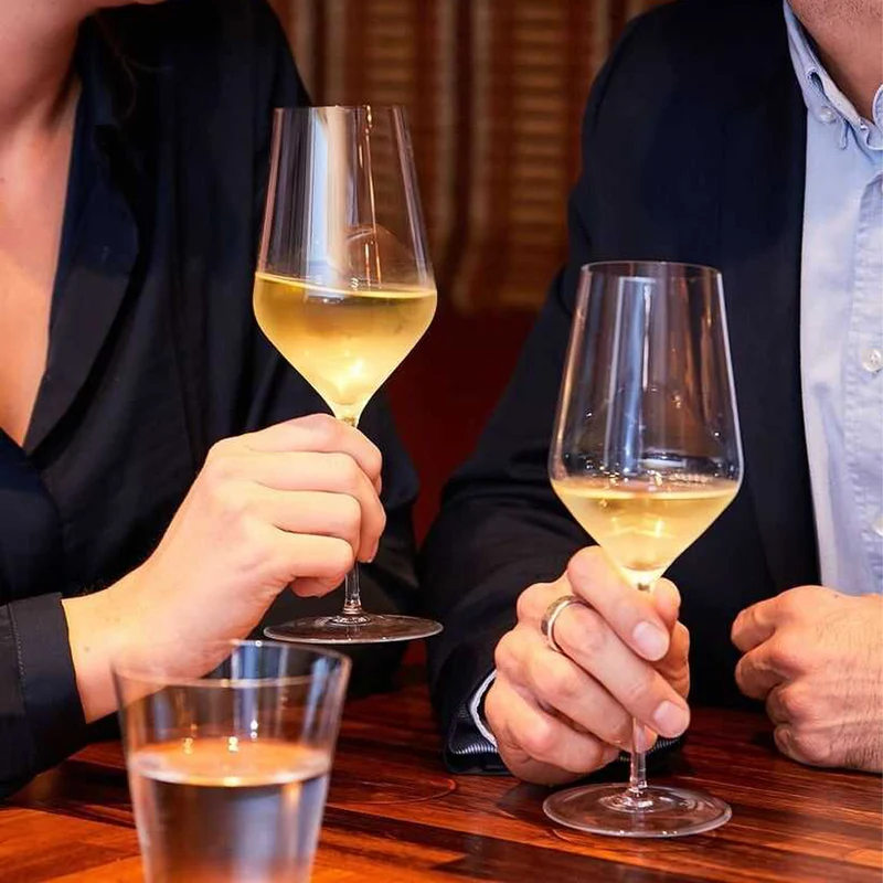 42 cl - Denk'Art Calice Vino Bianco In Vetro Cristallino Set 2 Pz