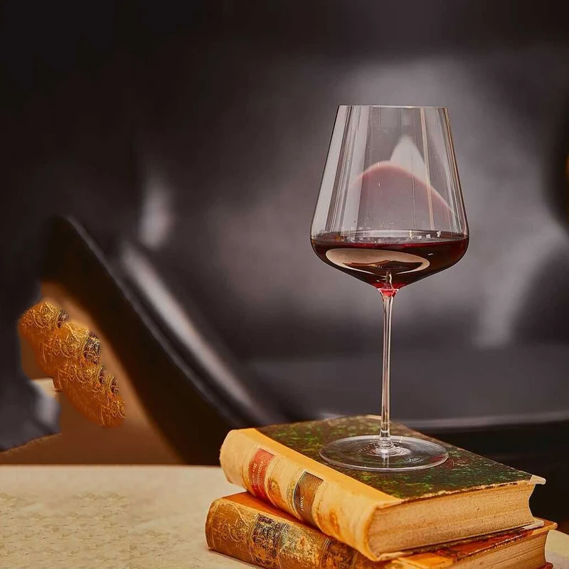 76.5 cl - Denk'Art Calice Vino Rosso Bordeaux In Vetro Cristallino Set 2 Pz