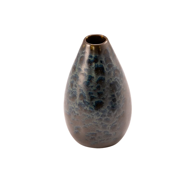 8x13 cm - Phobos Vaso Bombato In Stoneware Set 6 Pz