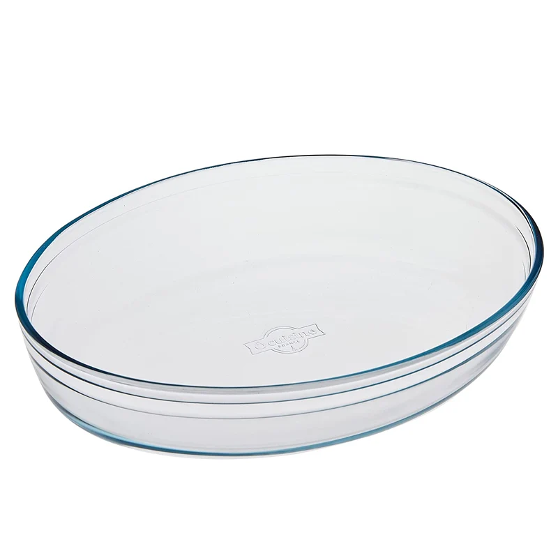 30x21 cm - Teglia Ovale In Vetro Borosilicato