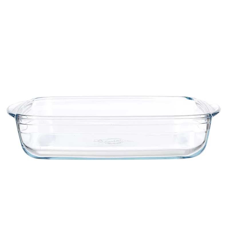 25x22 cm - Teglia Quadrata In Vetro Borosilicato