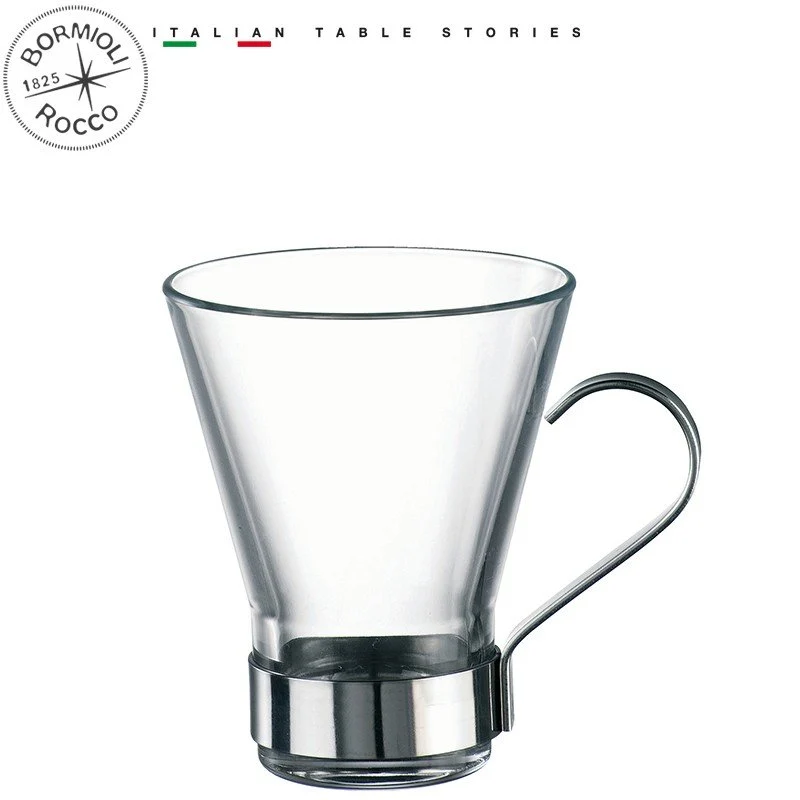 22 cl - Ypsilon Tazza Cappuccino In Vetro - Set 6 Pz
