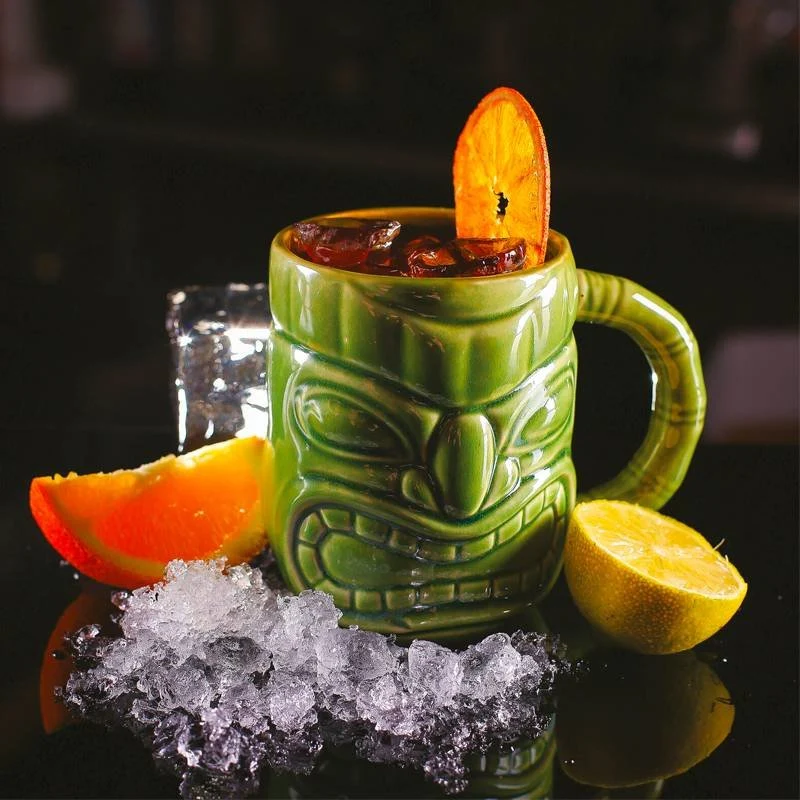 45 cl - Tiki Bicchiere In Ceramica