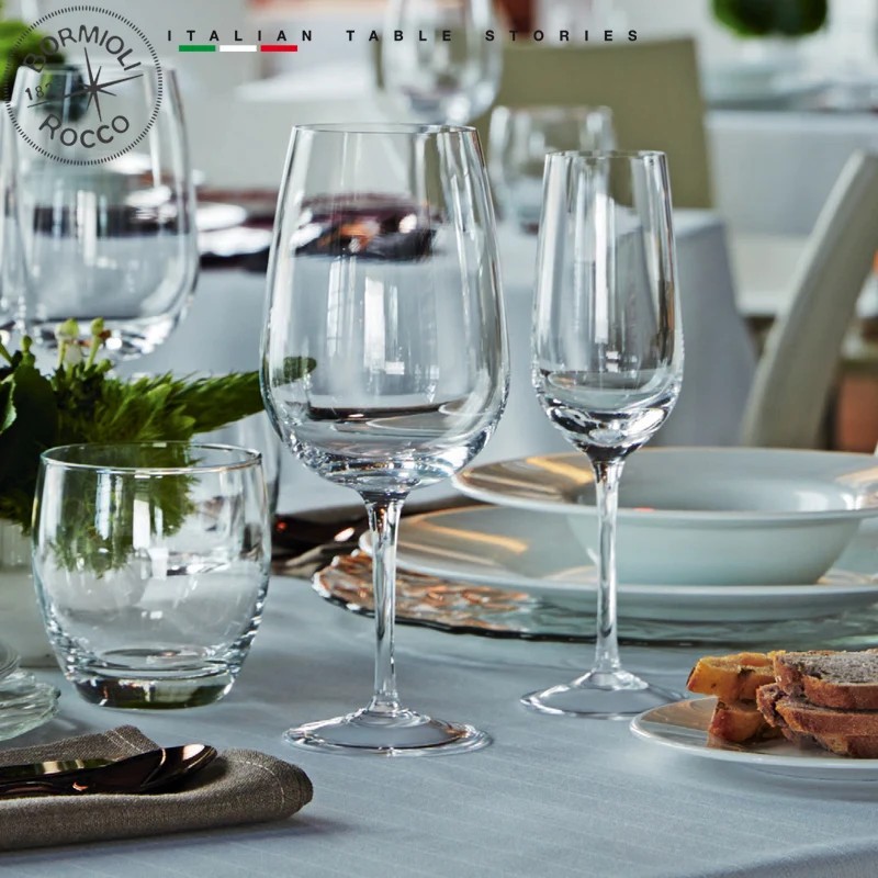 50 cl - Spazio Calice Vino Rosso in Vetro - Set 6 Pezzi