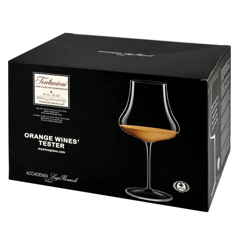 65 cl - Tentazioni Calice Vino Rosso in Vetro - Set 6 Pezzi