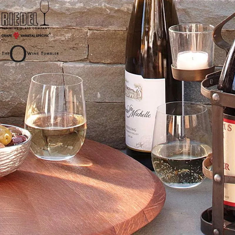 32 cl - O Wine Bicchiere Vino Bianco Viognier Chardonnay in Vetro - Set 2 Pezzi