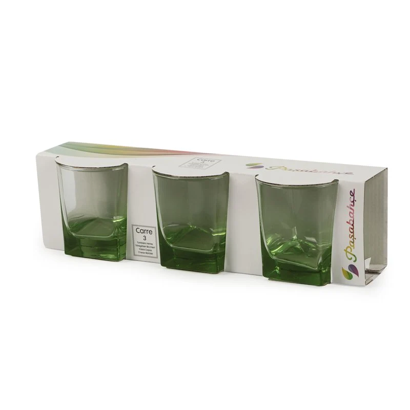 31 cl - Carre Bicchiere Acqua in Vetro - Set 3 Pezzi