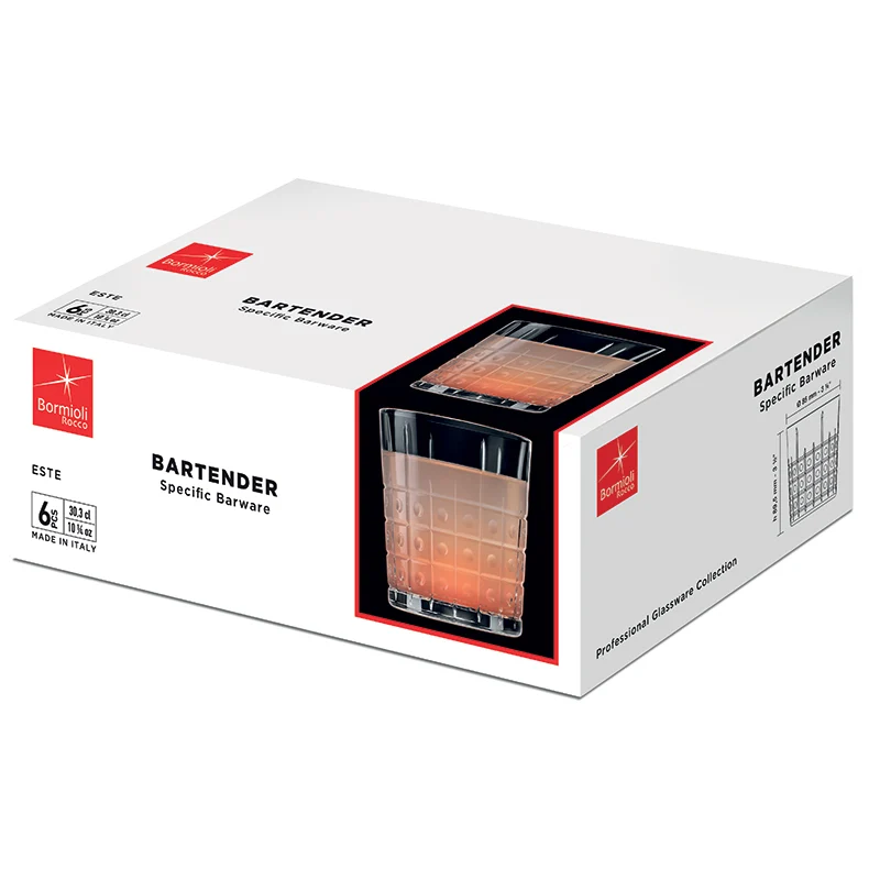 30 cl - Este Bicchiere Acqua in Vetro - Set 6 Pezzi