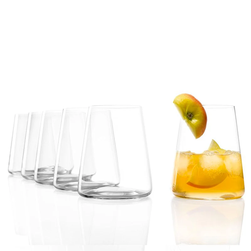 38 cl - Power Bicchiere Vino Bianco in Vetro - Set 6 Pezzi