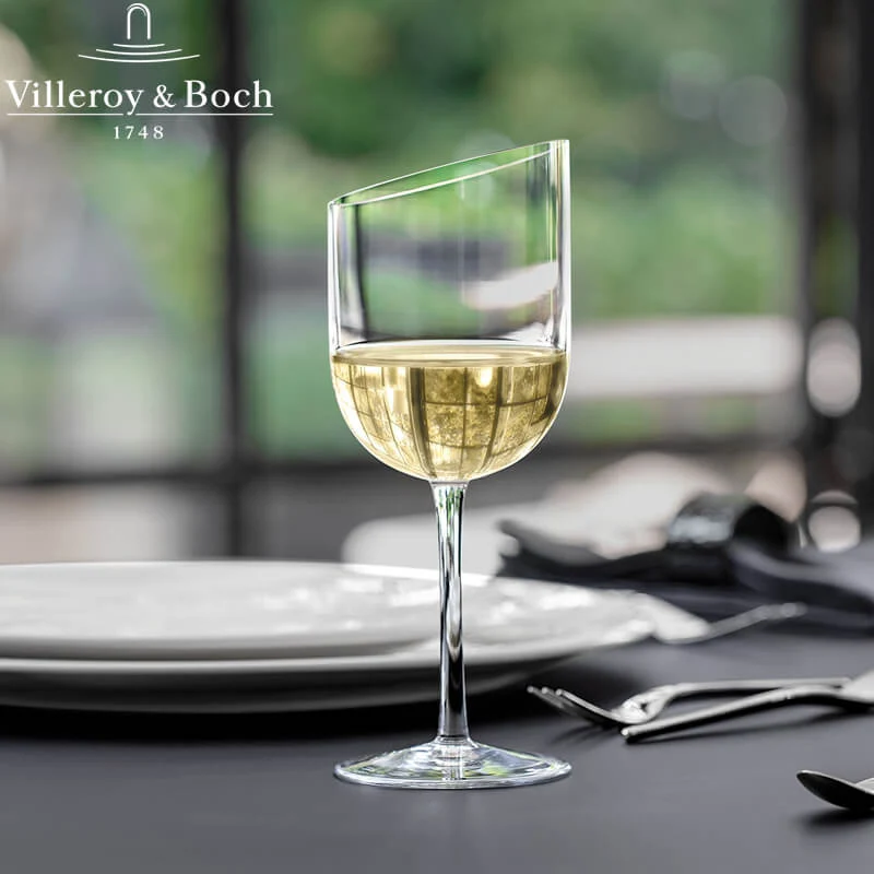 30 cl - NewMoon Calice Vino Bianco in Vetro - Set 4 Pezzi