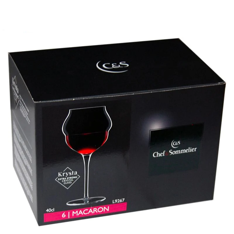 40 cl - Macaron Calice Vino Bianco in Vetro - Set 6 Pezzi