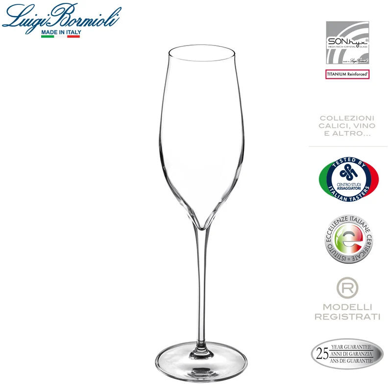 20 cl - Vinea Calice Flute in Vetro - Set 6 Pezzi