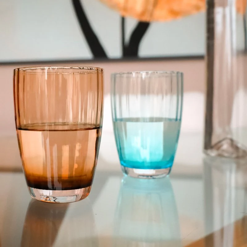 38 cl - Mykonos Bicchiere Acqua in Vetro - Set 6 Pezzi