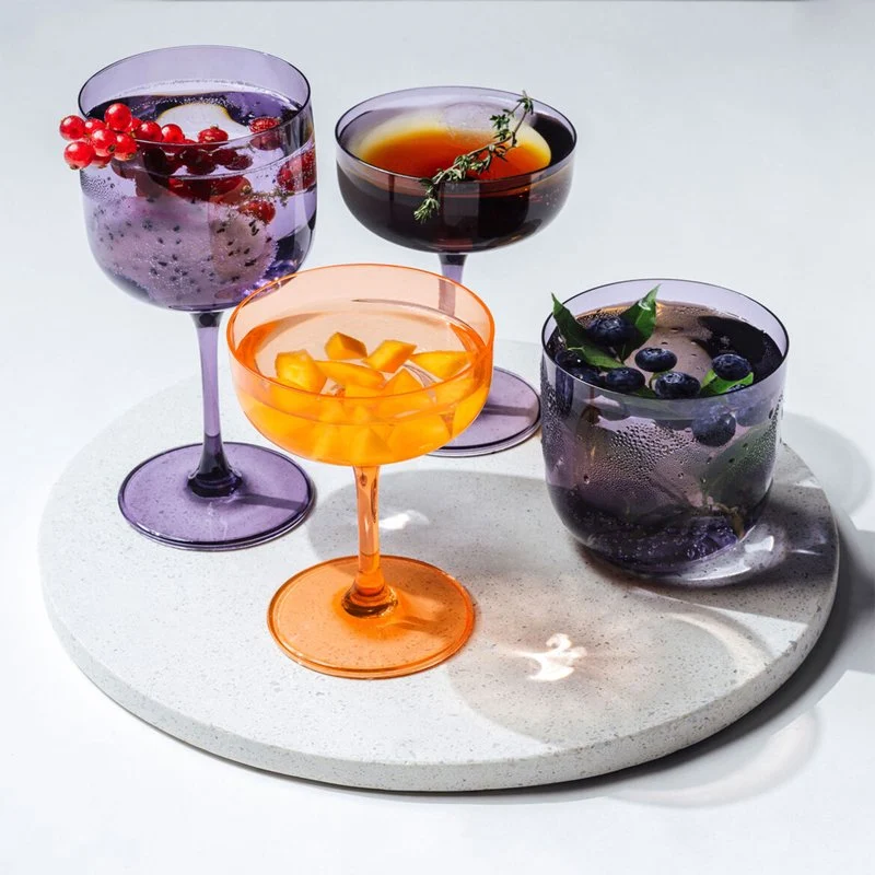 10 cl - Like Coppa Champagne in Vetro - Set 2 Pezzi