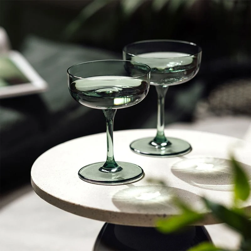 10 cl - Like Coppa Champagne in Vetro - Set 2 Pezzi