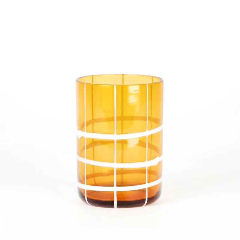 35 cl - Twiddle Bicchiere Acqua A Righe in Vetro Soffiato - Set 6 Pezzi