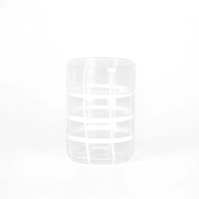 35 cl - Twiddle Bicchiere Acqua A Righe in Vetro Soffiato - Set 6 Pezzi