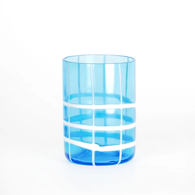 35 cl - Twiddle Bicchiere Acqua A Righe in Vetro Soffiato - Set 6 Pezzi
