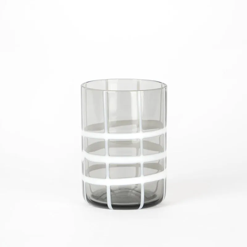 35 cl - Twiddle Bicchiere Acqua A Righe in Vetro Soffiato - Set 6 Pezzi