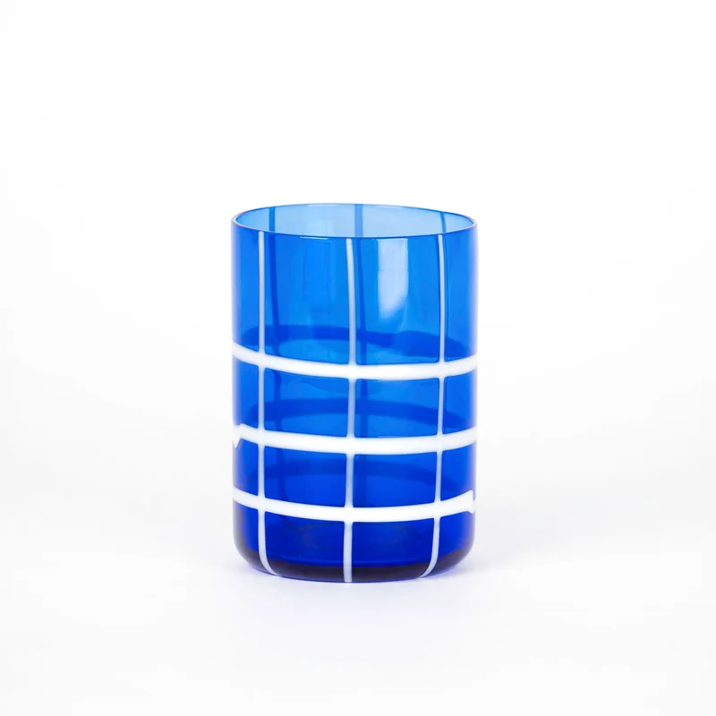 35 cl - Twiddle Bicchiere Acqua A Righe in Vetro Soffiato - Set 6 Pezzi