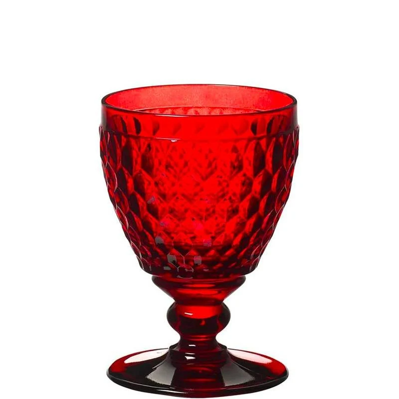 20 cl - Boston Calice Vino Rosso in Vetro - Set 4 Pezzi