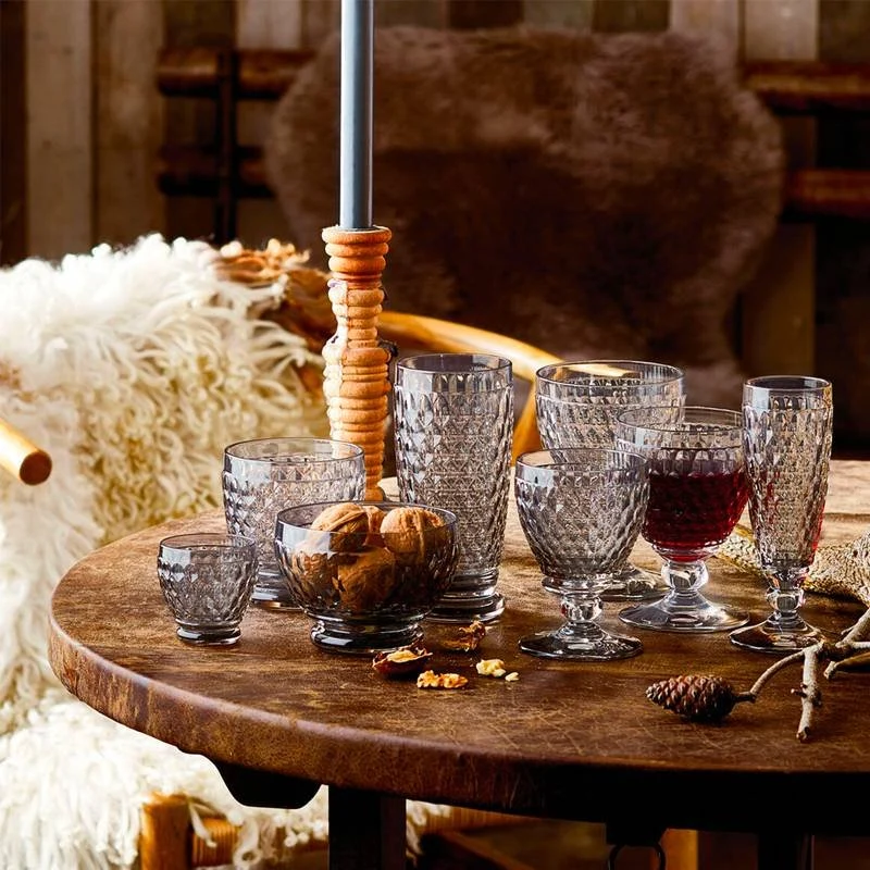 20 cl - Boston Calice Vino Rosso in Vetro - Set 4 Pezzi