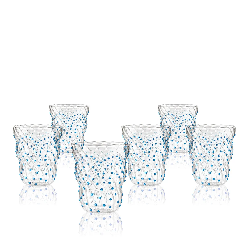 37 cl - Twist Pua Bicchiere Acqua in Vetro Borosilicato - Set 6 Pezzi