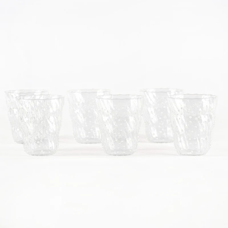 37 cl - Twist Pua Bicchiere Acqua in Vetro Borosilicato - Set 6 Pezzi
