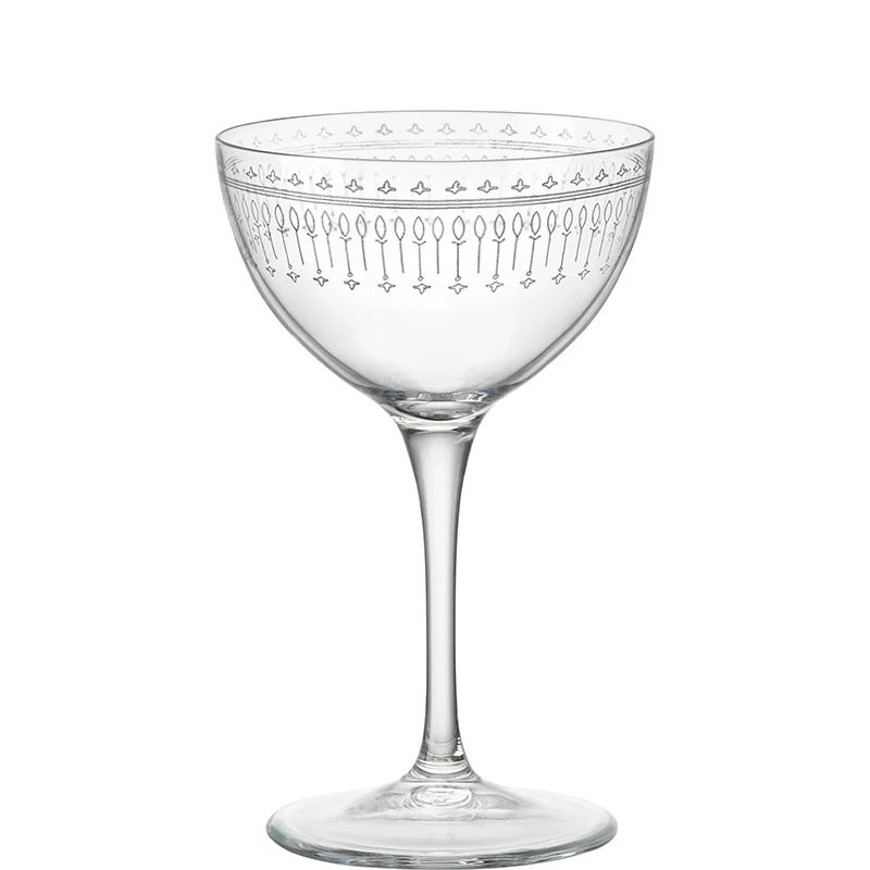 23.5 cl - Bartender Novecento Bicchiere Martini in Vetro - Set 6 Pezzi