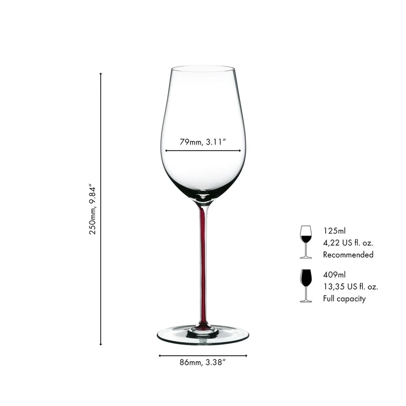 39.5 cl - Fatto A Mano Calice Degustazione Riesling in Vetro