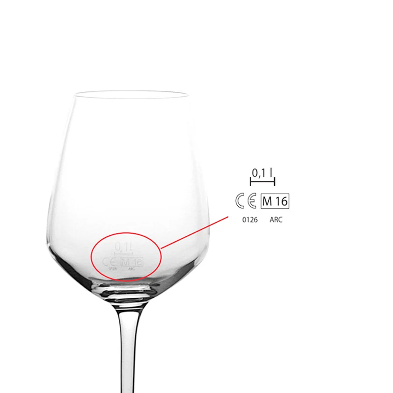 50 cl - Juliette Calice Vino Multiuso in Vetro - Set 6 Pezzi