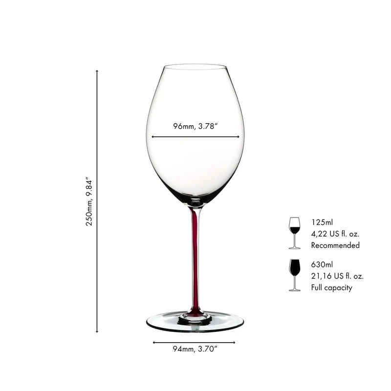 60 cl - Fatto A Mano Calice Degustazione Syrah in Vetro