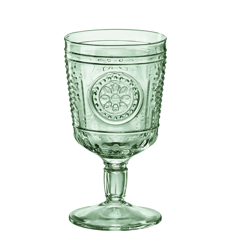 32 cl - Romantic Calice Acqua Barocco in Vetro Temperato - Set 4 Pezzi