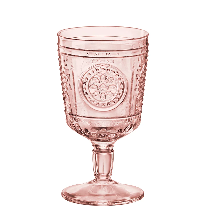 32 cl - Romantic Calice Acqua Barocco in Vetro Temperato - Set 4 Pezzi