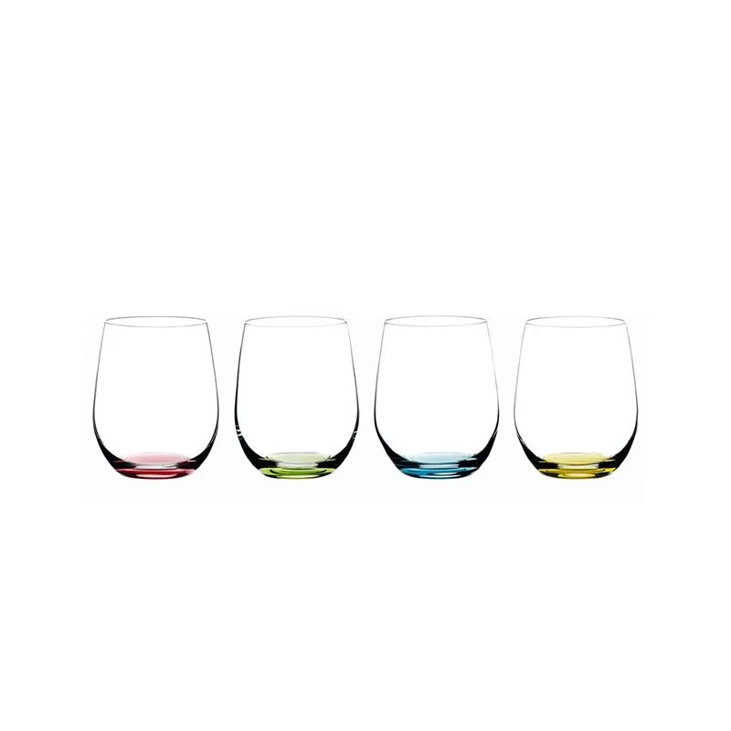 32 cl - O Happy Bicchiere Vino Multiuso in Vetro - Set 4 Pezzi