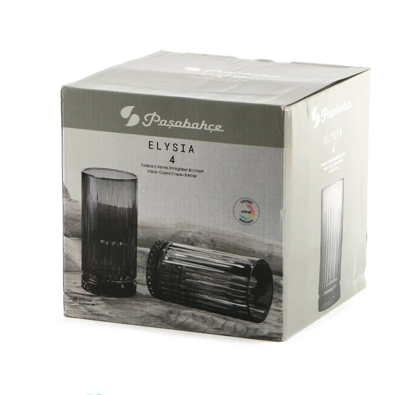 45 cl - Elysia Bicchiere Cocktail in Vetro - Set 4 Pezzi