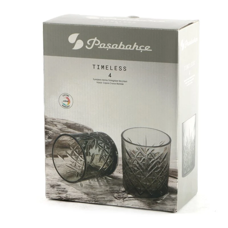 34.5 cl - Timeless Bicchiere Acqua in Vetro - Set 4 Pezzi