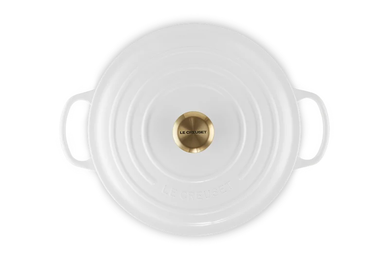 Cocotte rotonda Evolution in ghisa vetrificata - 28 cm, 6.7L Bianco
