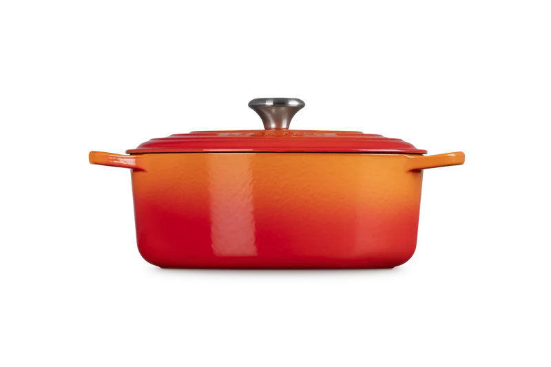 Cocotte ovale Evolution in ghisa vetrificata - Arancio 29 CM / 4.7 LT