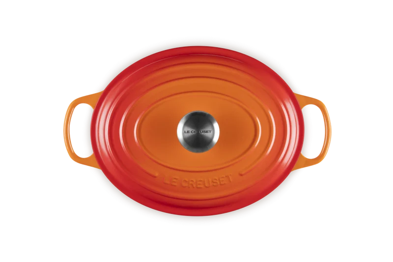 Cocotte ovale Evolution in ghisa vetrificata - Arancio 29 CM / 4.7 LT