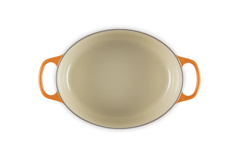 Cocotte ovale Evolution in ghisa vetrificata - Arancio 29 CM / 4.7 LT