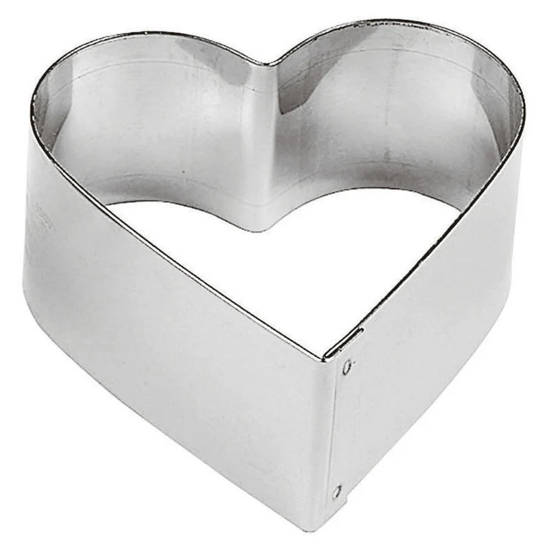SET 6 Taglia pasta CUORE Acciaio inox - 6,5 cm